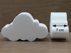 Wolke Tortendummies mit Runde Kanten von 7 cm hoch