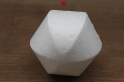 Polystyrene Ball Ø 10 cm - 6 angular