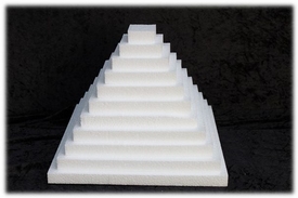 Square Sheet 2,5 cm thick polystyrene