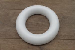 Styropor Ring mit flacher Rückseite