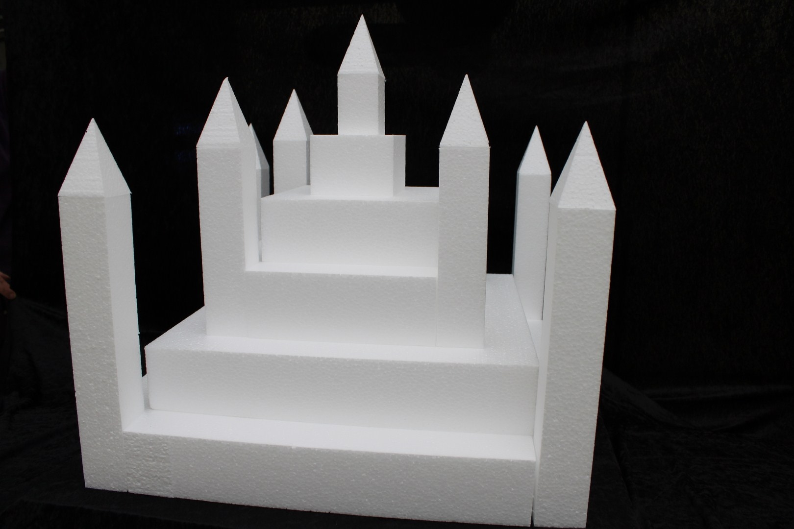 Castle cake dummy set 23 pcs - 50 x 50 cm, 49 cm high