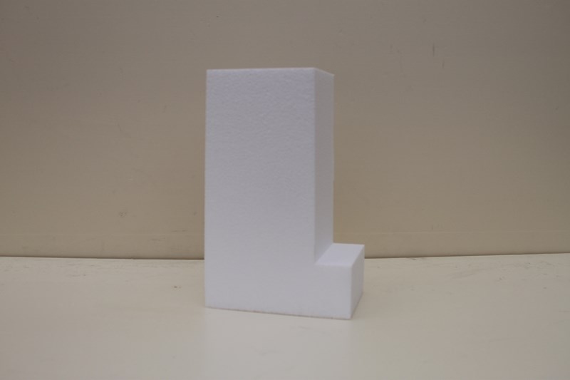 Letter taartdummies van 10 cm hoog