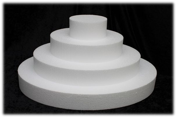 Oblong cake dummy set with straight edges