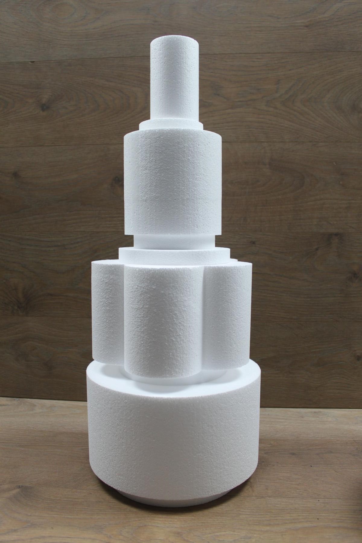 Set of 4 Round Foam Cake Dummies in Varying Sizes for 16